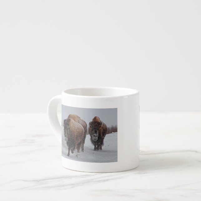 Yellowstone Bison Espressomugg (Framsida vänster)