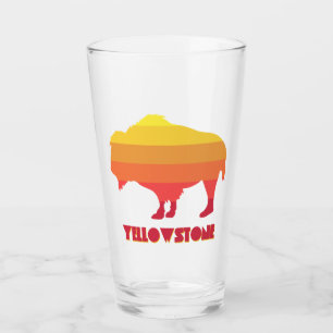 Yellowstone Bison Glaskopp