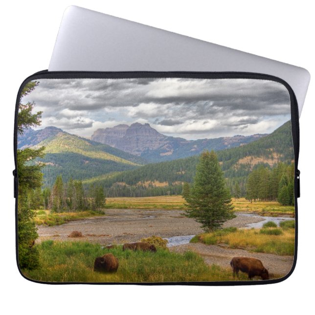 Yellowstone Bison Laptop Fodral (Framsidan)