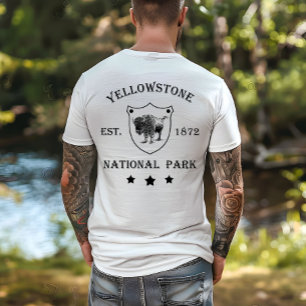 Yellowstone Bison Nationalpark Vintage T Shirt