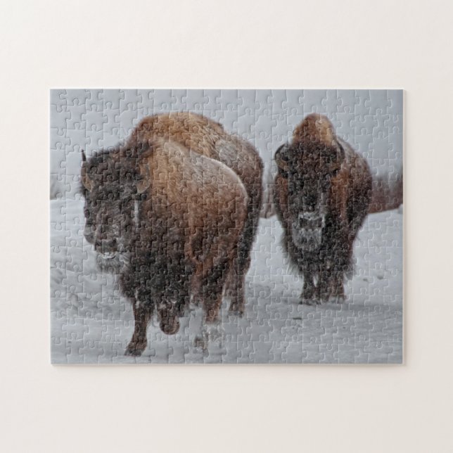 Yellowstone Bison Pussel (Horisontell)