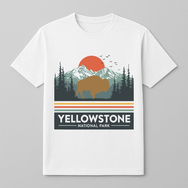 Yellowstone Bison Sunset T-Shirt (Skapare uppladdad)