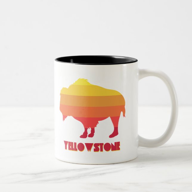 Yellowstone Bison Två-Tonad Mugg (Höger)