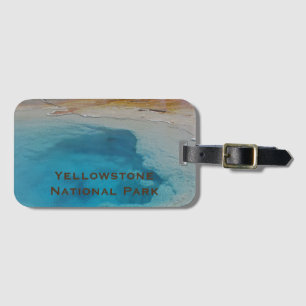 Yellowstone Blue Hett Vår Photo nationalpark Bagagebricka