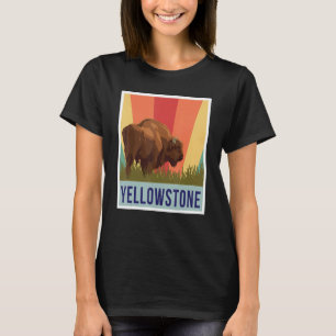 Yellowstone Buffalo Wyoming nationalpark Souvenir T Shirt