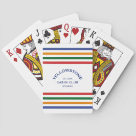 Yellowstone Cabin Klubb Anpassningsbar Vapensköld  Casinokort