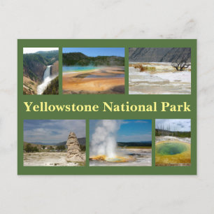 Yellowstone Collage 2 Vykort