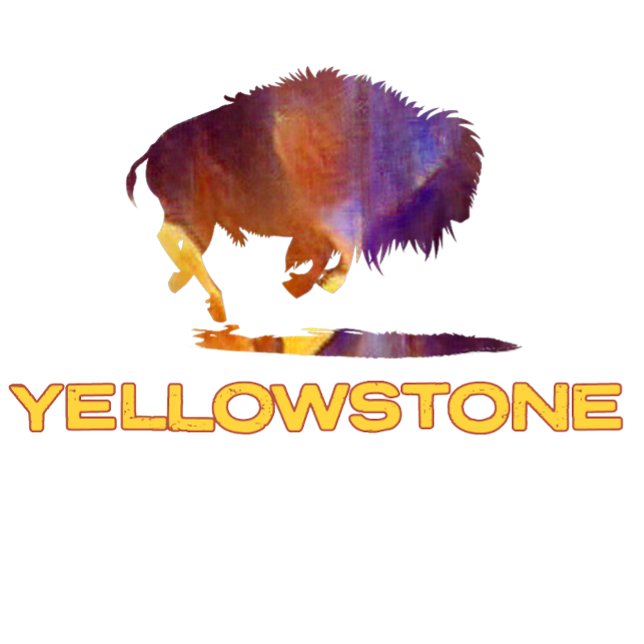 Yellowstone Colorful Bison T Shirt (Skapare uppladdad)