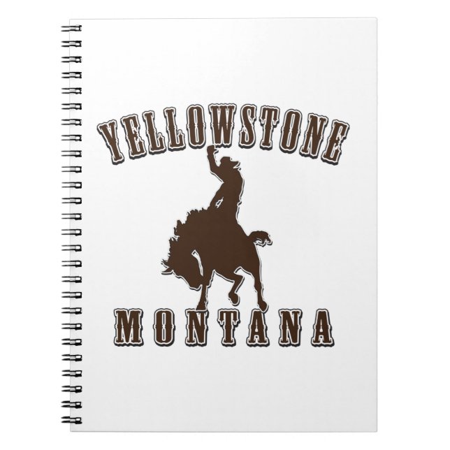 Yellowstone-Cowboy Anteckningsbok (Framsidan)