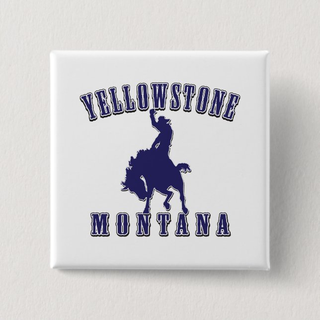 Yellowstone-Cowboy-Blue Knapp (Framsida)