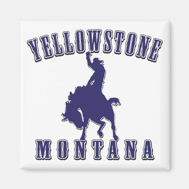 Yellowstone-Cowboy-Blue Magnet (Framsidan)
