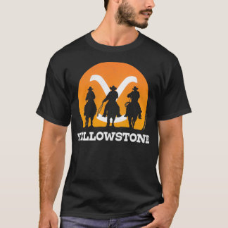 Yellowstone Cowboy Sunset Pullover T Shirt