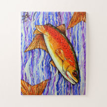 Yellowstone Cutmynnings Trout Fish Fishing Stream