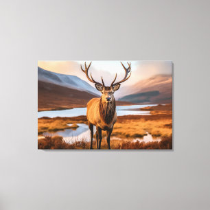 Yellowstone Elk Canvas Art