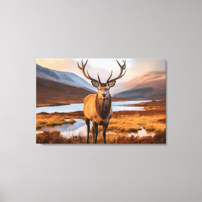 Yellowstone Elk Canvas Art (Framsida)