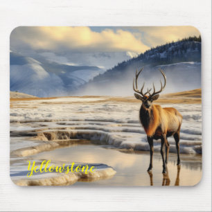Yellowstone Elk Mouse Pad Musmatta