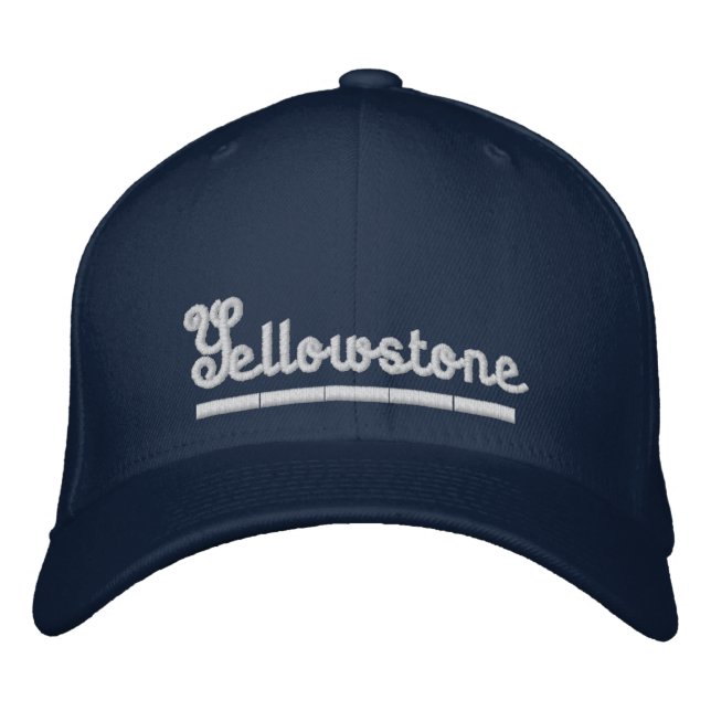 Yellowstone Embroized Baseball Cap Hat Broderad Keps (Framsida)