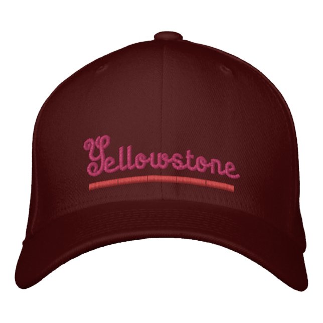 Yellowstone Embroized Baseball Cap Hat Broderad Keps (Framsida)