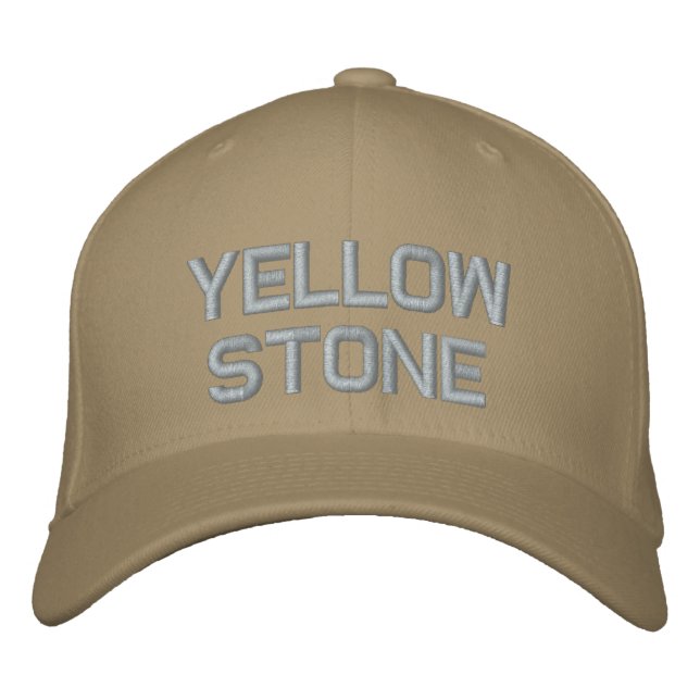 Yellowstone Embroized Baseball Cap Hat Broderad Keps (Framsida)