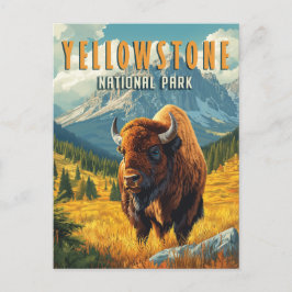 Yellowstone: En Retro Travel Vykort