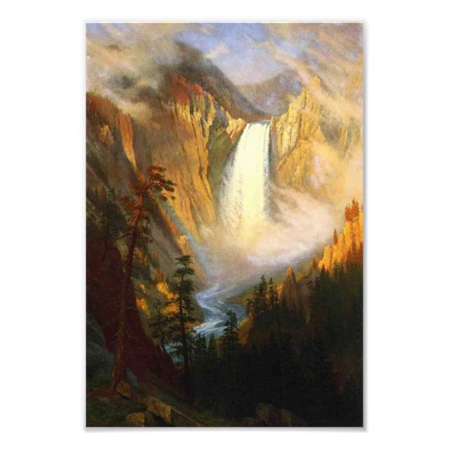 Yellowstone Falls Photo Print Fototryck (Framsidan)