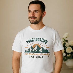 Yellowstone Familjeresa T-shirt Anpassad Semeste