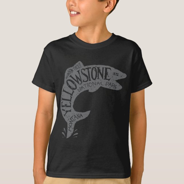 Yellowstone fiske t shirt (Framsida)