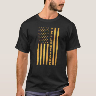 Yellowstone Flagga USA National Culture Nature Mou T Shirt