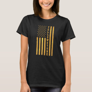 Yellowstone Flagga USA National Culture Nature Mou T Shirt