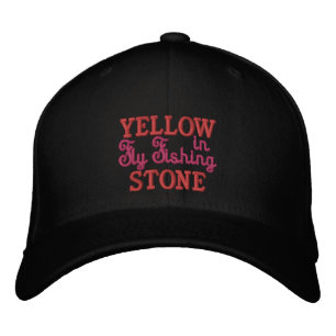 Yellowstone Flygfiske-Embroized Baseball Cap Broderad Keps