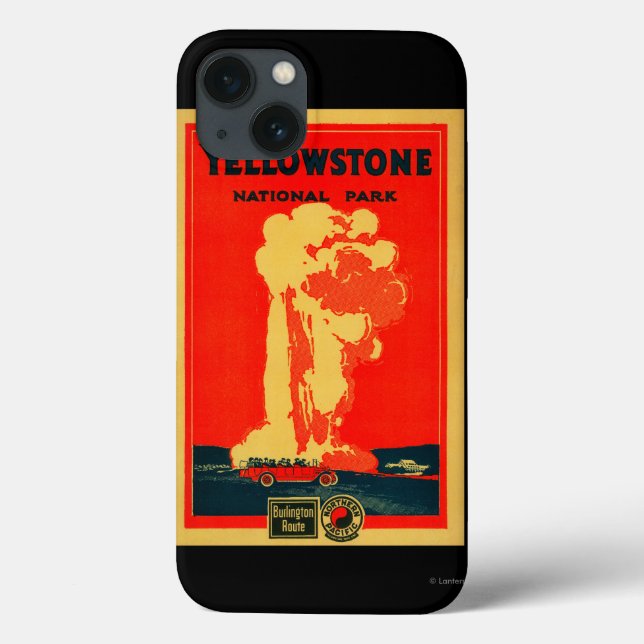 Yellowstone gammal trogen advertizingaffisch (Baksida)