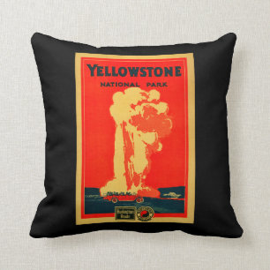 Yellowstone gammal trogen advertizingaffisch kudde