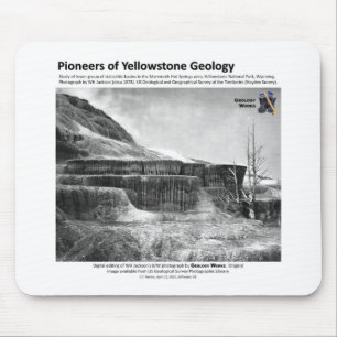 Yellowstone geologi bana väg för II - Hot Spring Musmatta