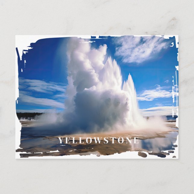 Yellowstone Geyser-vykort Vykort (Framsida)