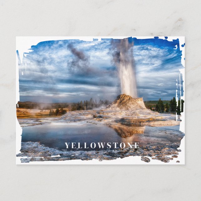 Yellowstone Geyser-vykort Vykort (Framsida)