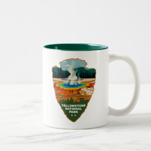 Yellowstone Grand Prismatic Spring Arrowhead Två-Tonad Mugg