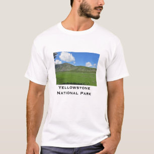 Yellowstone Grönt Valley Photo National Park T Shirt