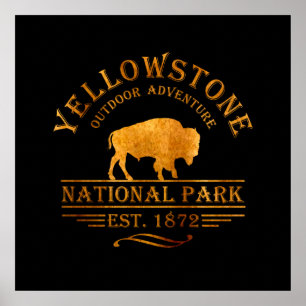 Yellowstone gyllengul färg poster
