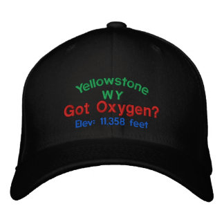 Yellowstone Har Oxygen? Broderat tak Broderad Keps