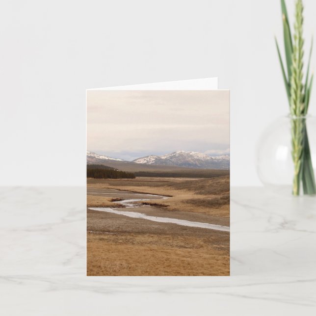 Yellowstone Höst - 4" x 5,6" Notkort Kort (Framsida)