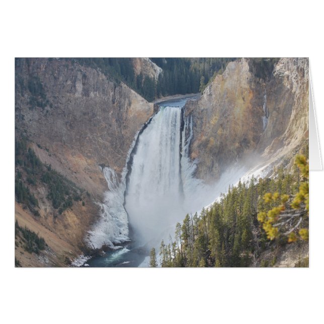 Yellowstone-kolv Hälsningskort (Framsidan Horizontal)