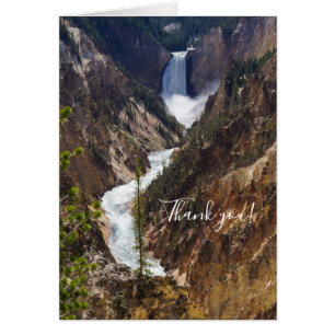 Yellowstone-kort för nedre fall - tack OBS kort