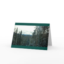 Yellowstone-kort för vinterjul eller Helgdagar