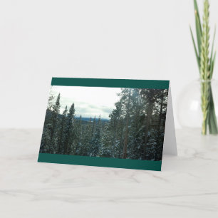 Yellowstone-kort för vinterjul eller Helgdagar Helgkort