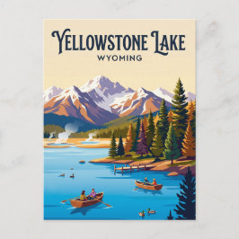 Yellowstone Lake USA Vykort