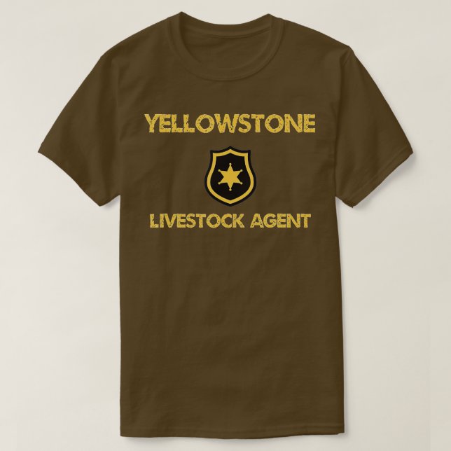 Yellowstone Livestock Agent  T Shirt (Design framsida)