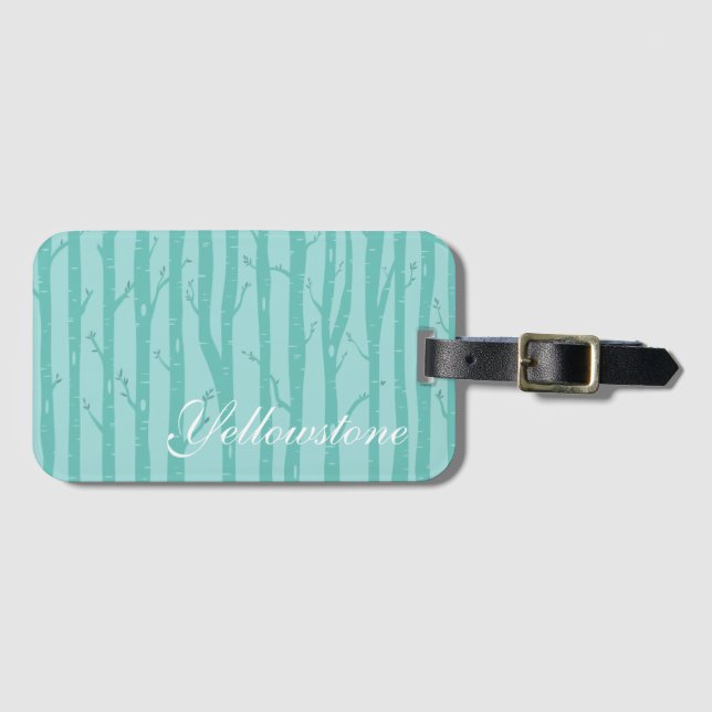 Yellowstone Luggage Tag Bagagebricka (Framsida horisontal)