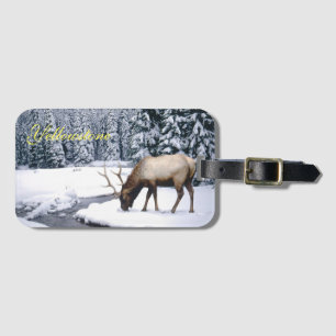 Yellowstone Luggage Tag-Elk Bagagebricka