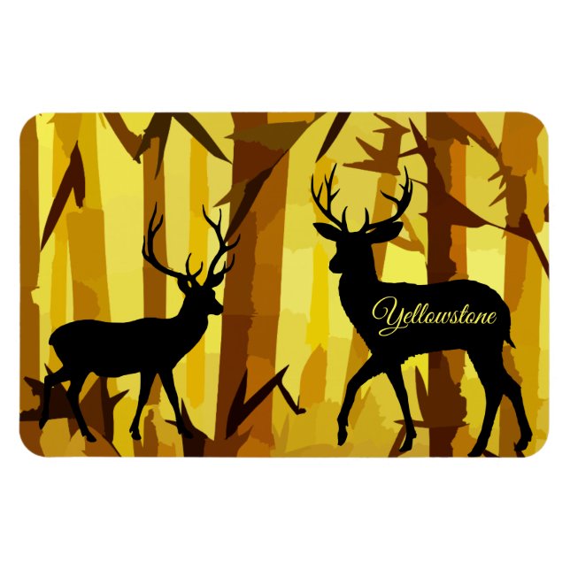 Yellowstone Magnet-Hjort Magnet (Horisontell)