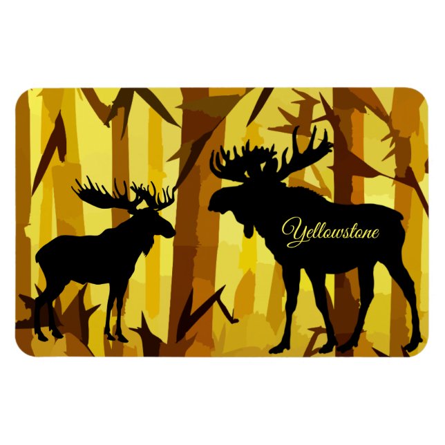 Yellowstone Magnet-Moose Magnet (Horisontell)